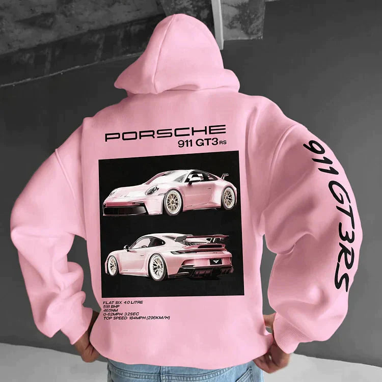 Sudadera con capucha para hombre con diseño de coches, ideal para un estilo moderno