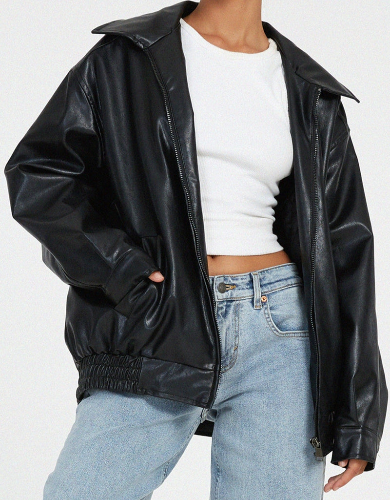 Chaqueta suelta y elegante para mujeres modernas