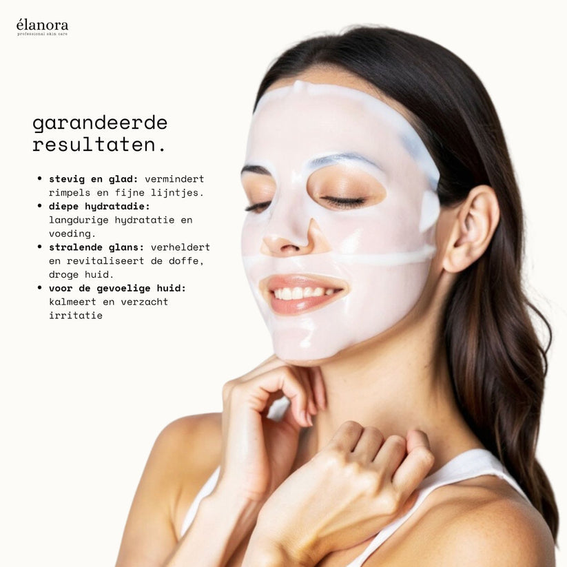 Máscara facial de colágeno para cuidado intensivo de la piel