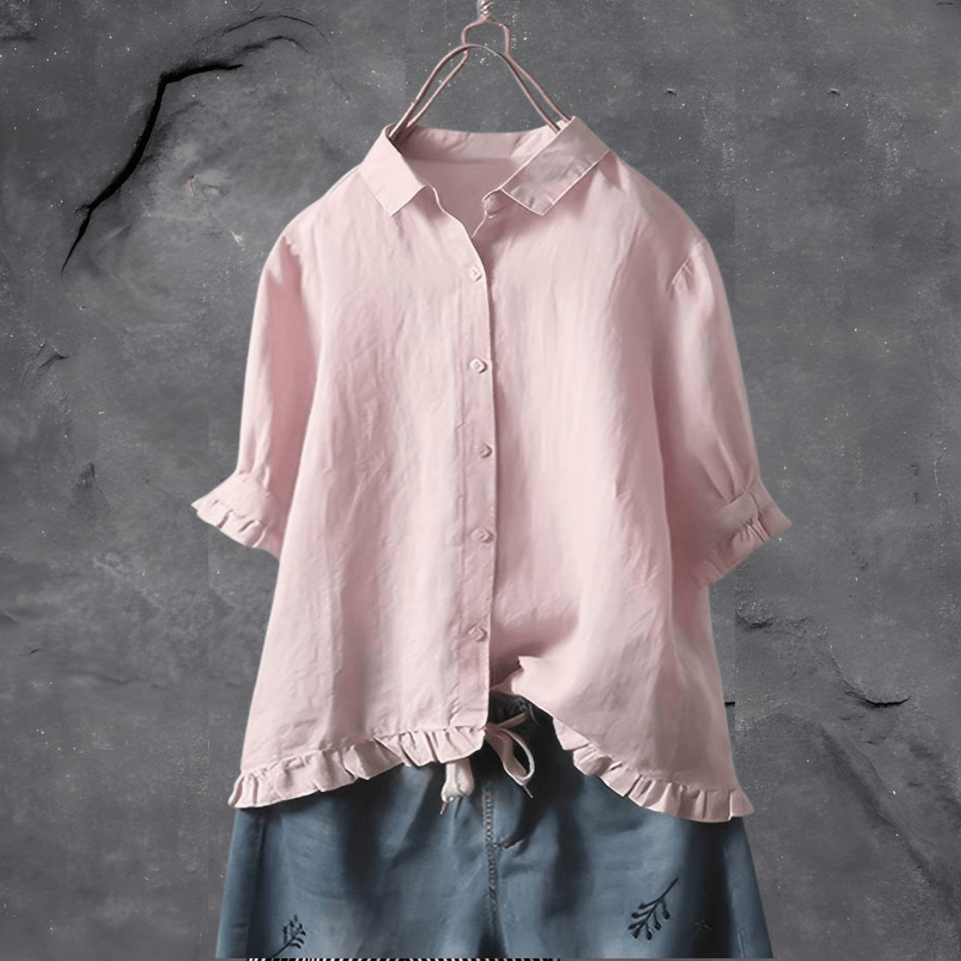 Blusa femenina sofisticada con diseño elegante y moderno