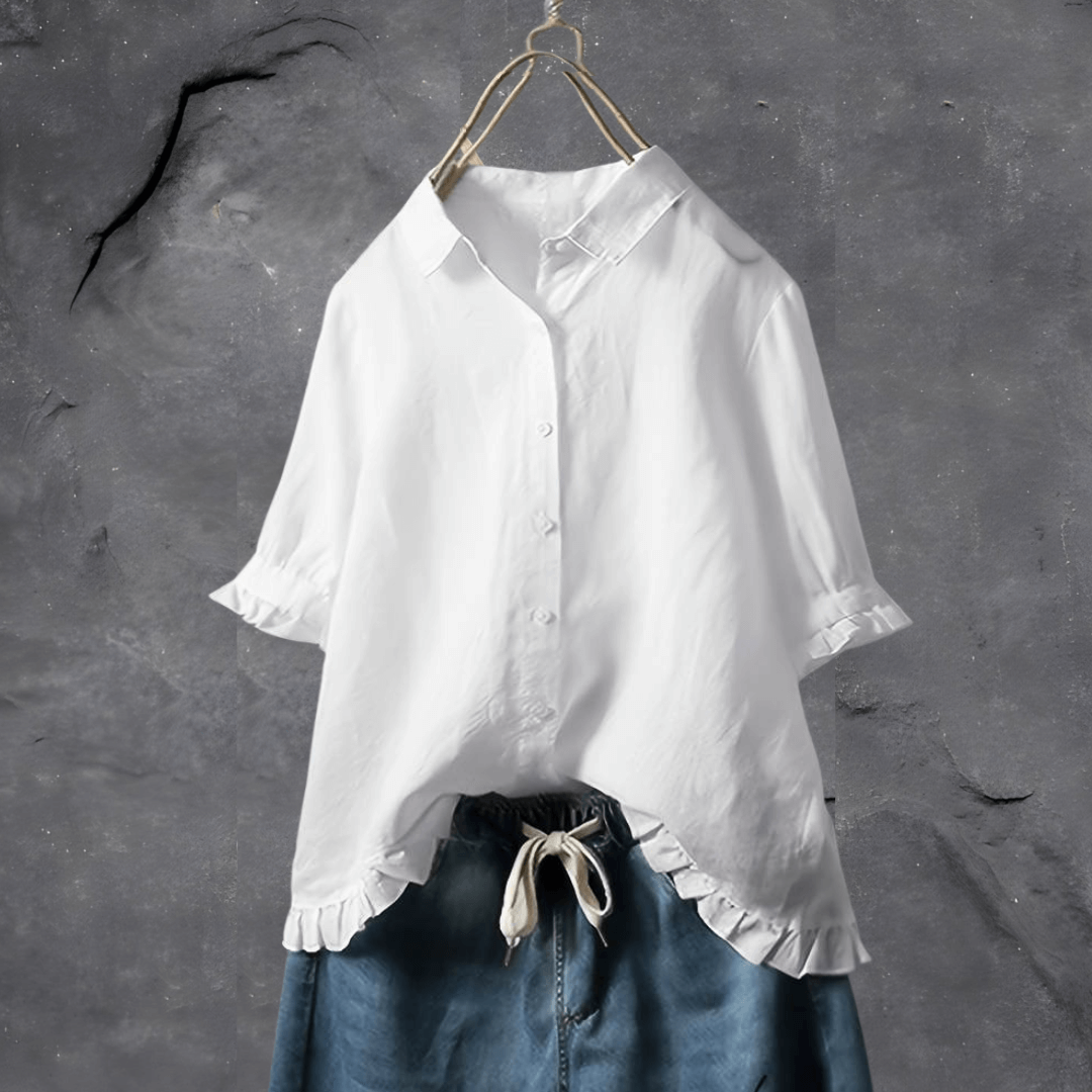 Blusa femenina sofisticada con diseño elegante y moderno