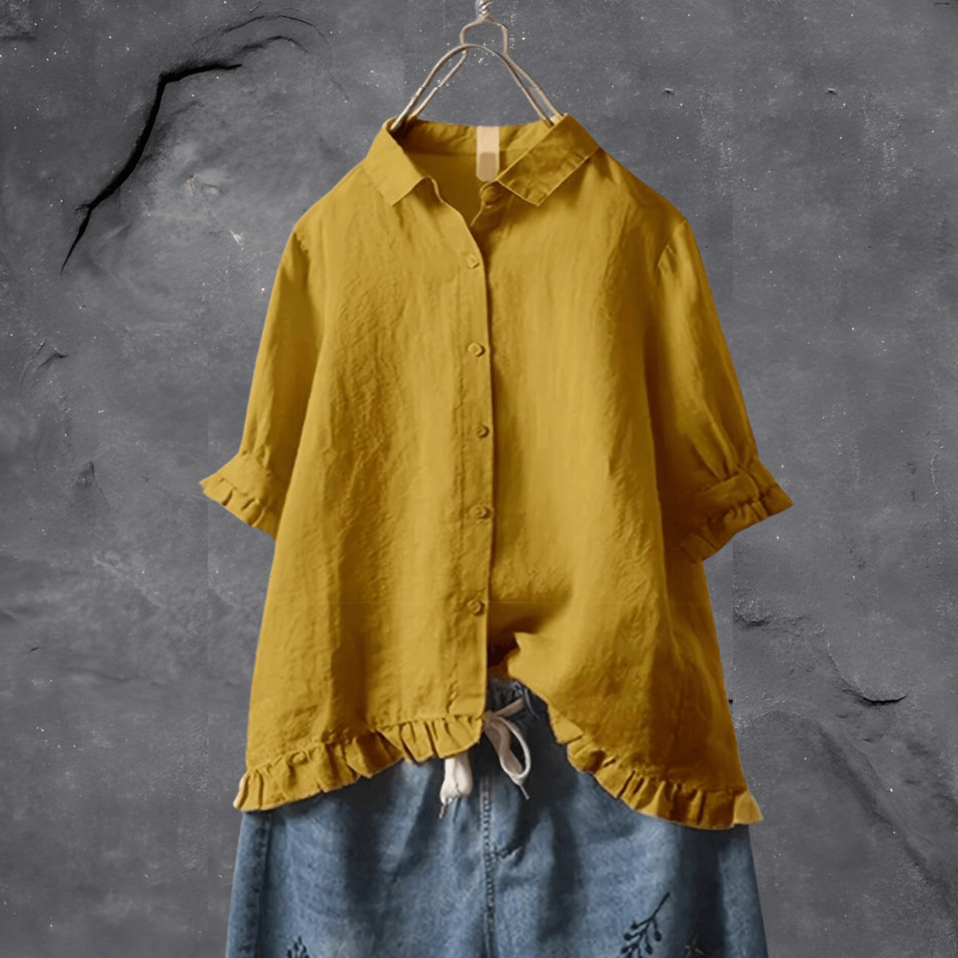 Blusa femenina sofisticada con diseño elegante y moderno