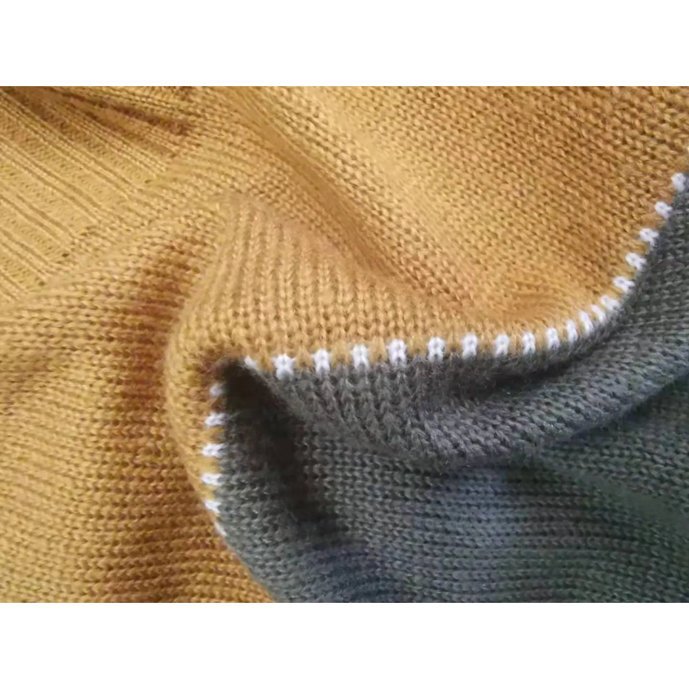 Suéter informal con bloques de color para mujer