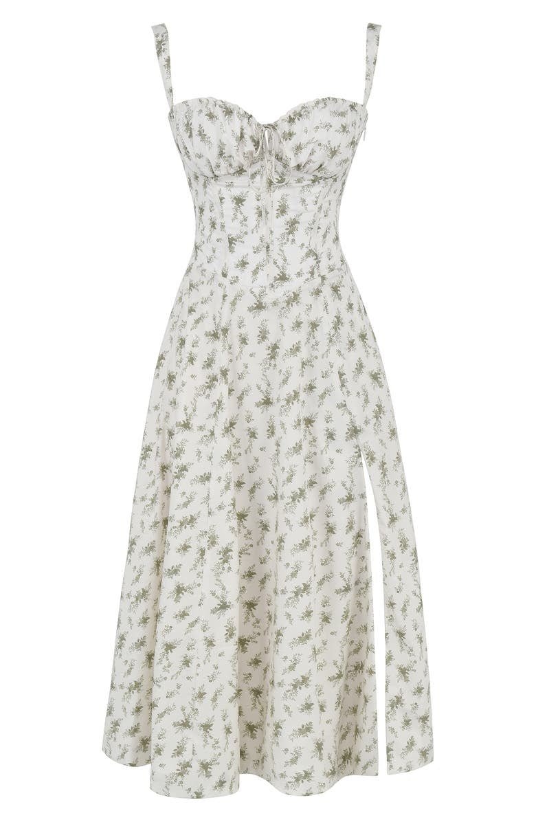 Vestido midi de verano con tirantes y abertura para un look sofisticado