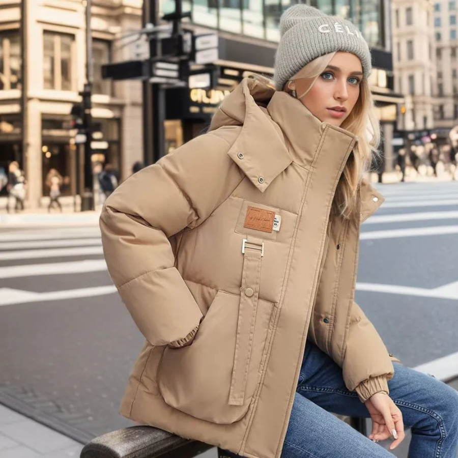 Chaqueta de invierno para mujer con diseño moderno y cómodo