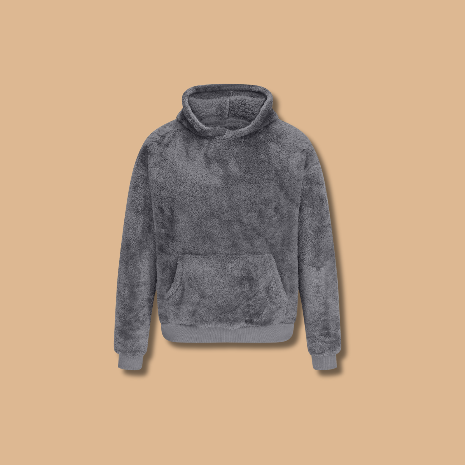 Sudadera Estilo Oso de Peluche con Bolsillo Grande y Diseño Moderno