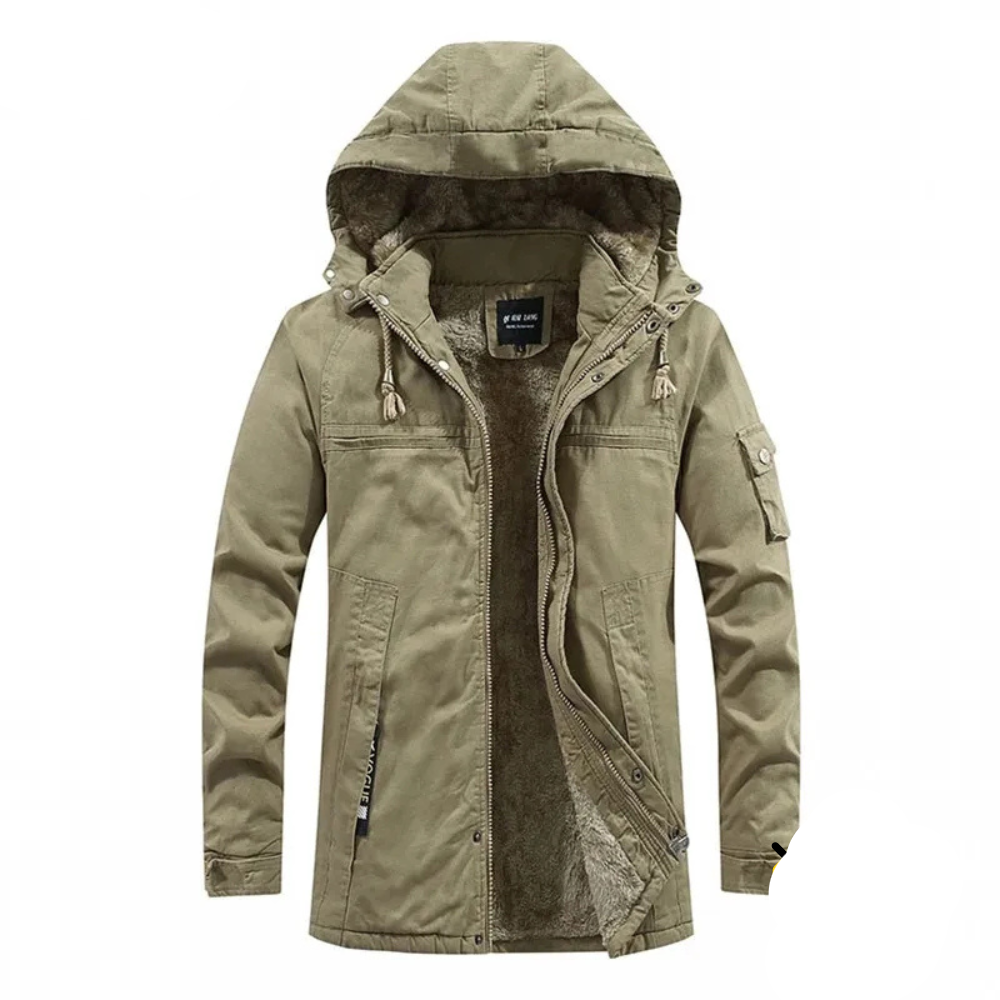 Chaqueta Moderna y Cálida para Hombre con Capucha Profunda - Perfecta para el Uso Diario