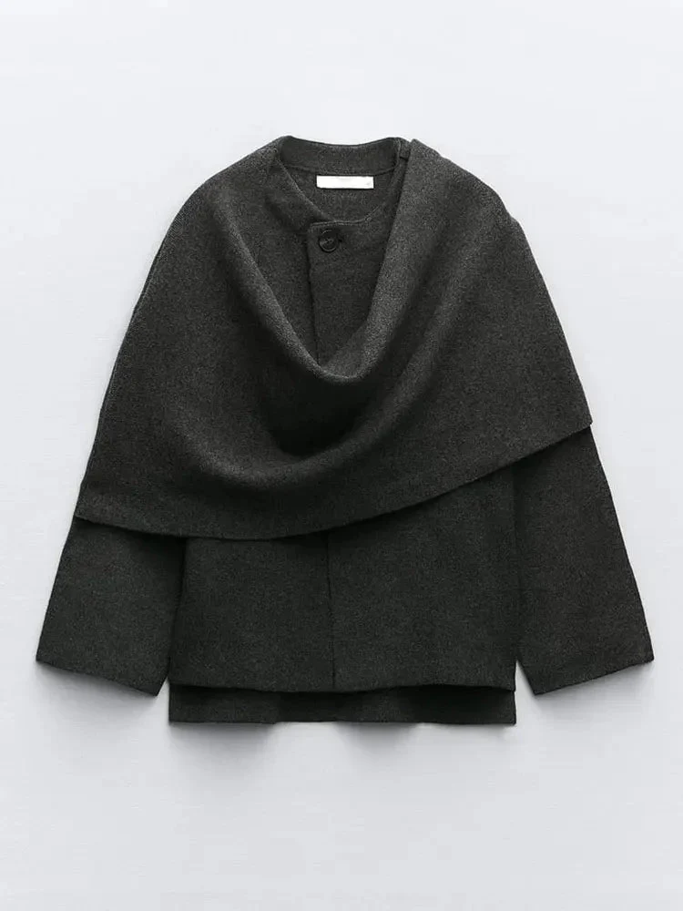 Abrigo Vintage de Invierno Elegante para Mujeres Modernas