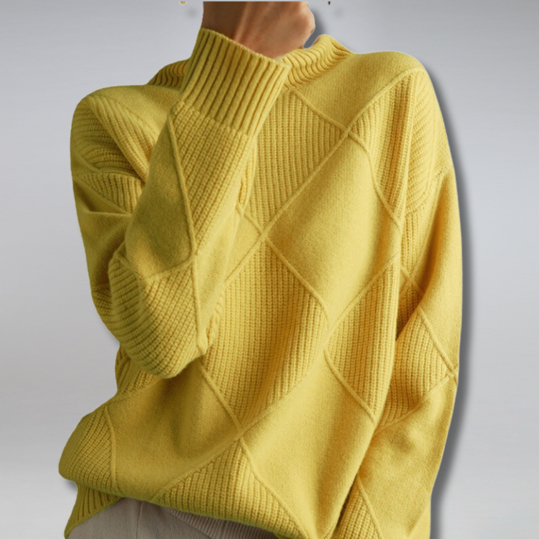 Jersey de invierno cálido y elegante para mujer