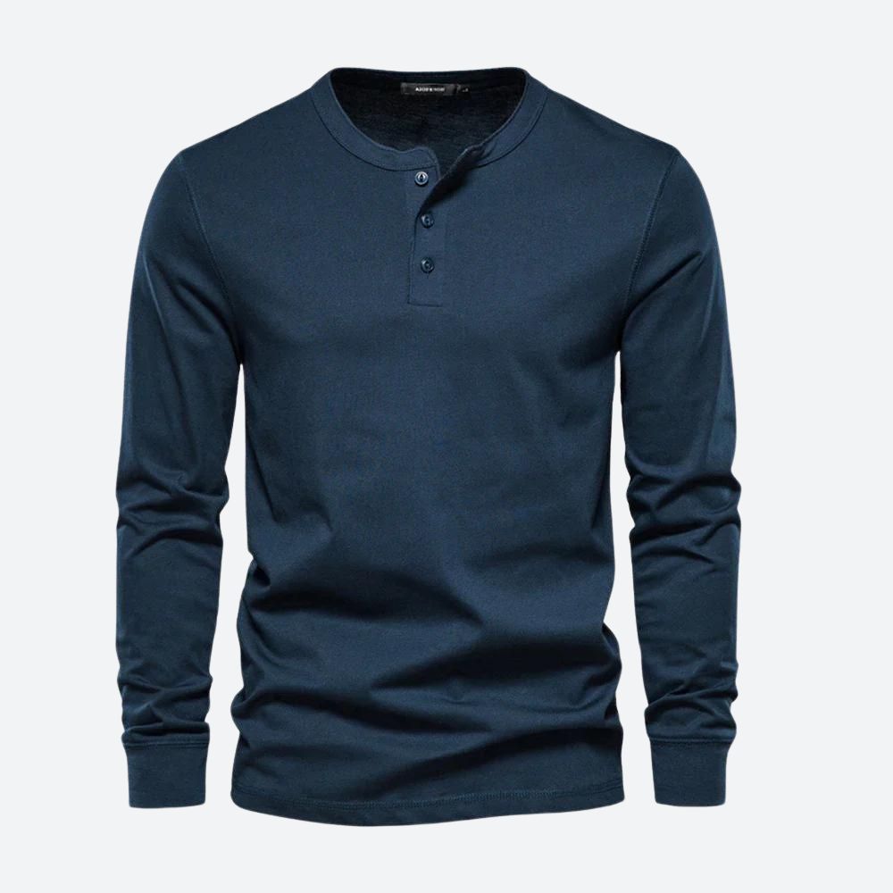Camisa de manga larga para hombre con estilo casual y moderno
