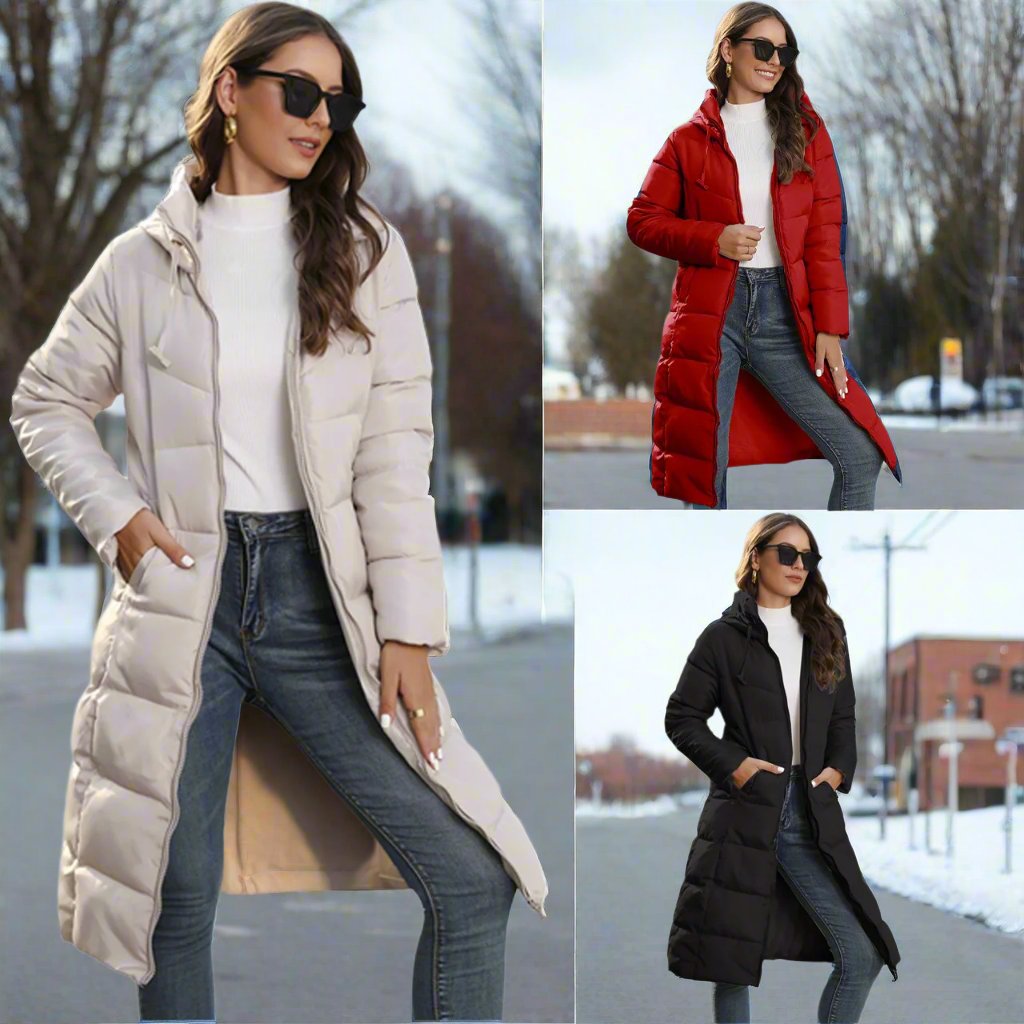 Abrigo Largo de Invierno para Mujer con Estilo y Comodidad