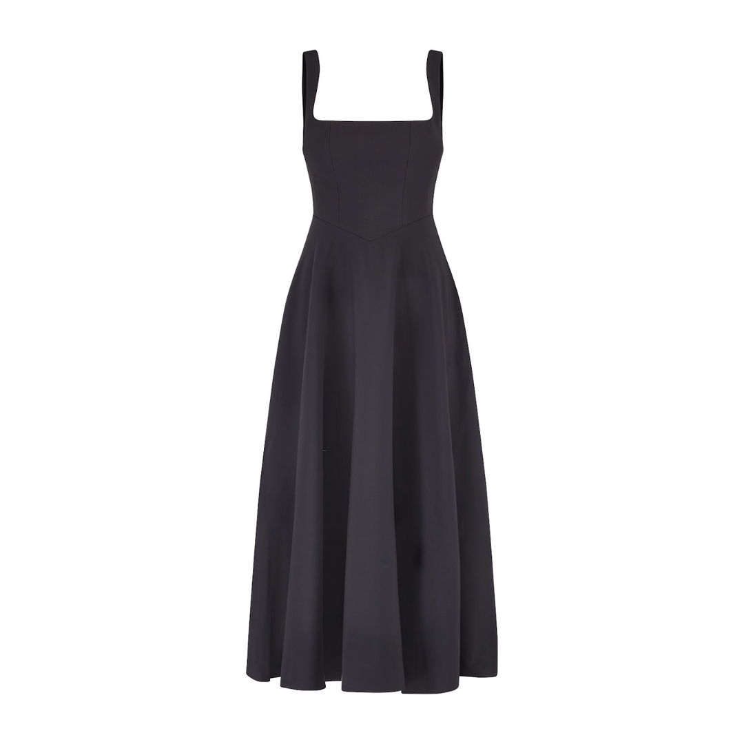 Vestido midi elegante para mujer con diseño sofisticado y versátil