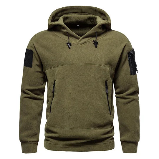 Sudadera con Capucha para Hombre, Estilo Informal Monocromático y de Manga Larga
