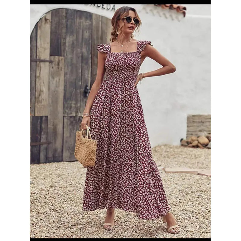 Luisa | Vestido de tirantes con estampado floral