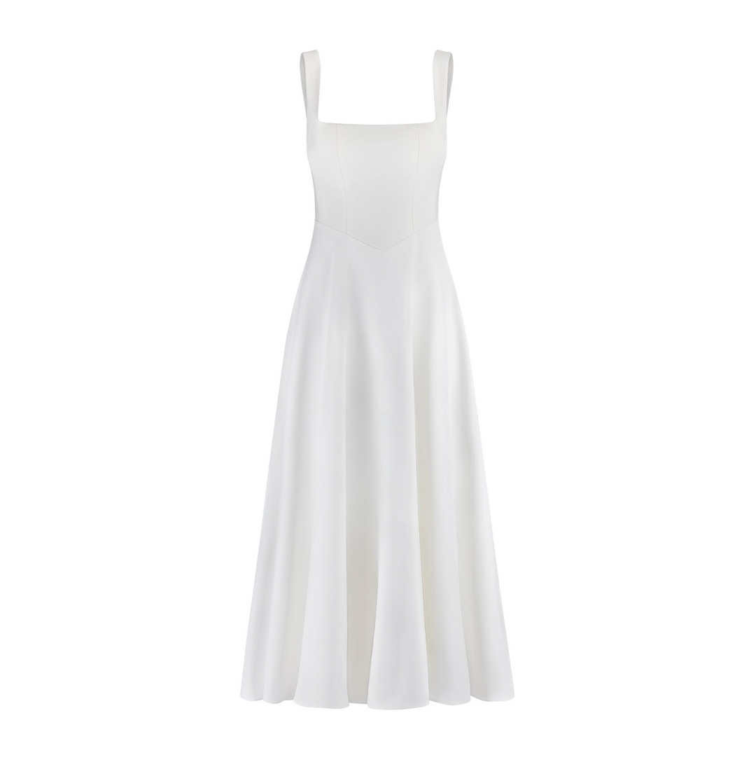 Vestido midi elegante para mujer con diseño sofisticado y versátil