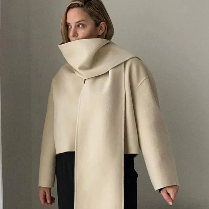 Abrigo Vintage de Invierno Elegante para Mujeres Modernas