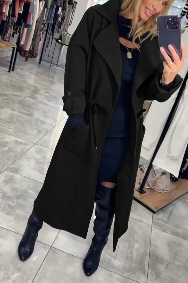 Abrigo Trench Largo para Mujer - Elegante y Moderno para Todas las Temporadas