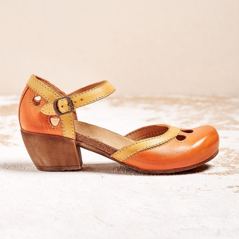 Sandalias Elegantes de Mujer con Tacón Bajo