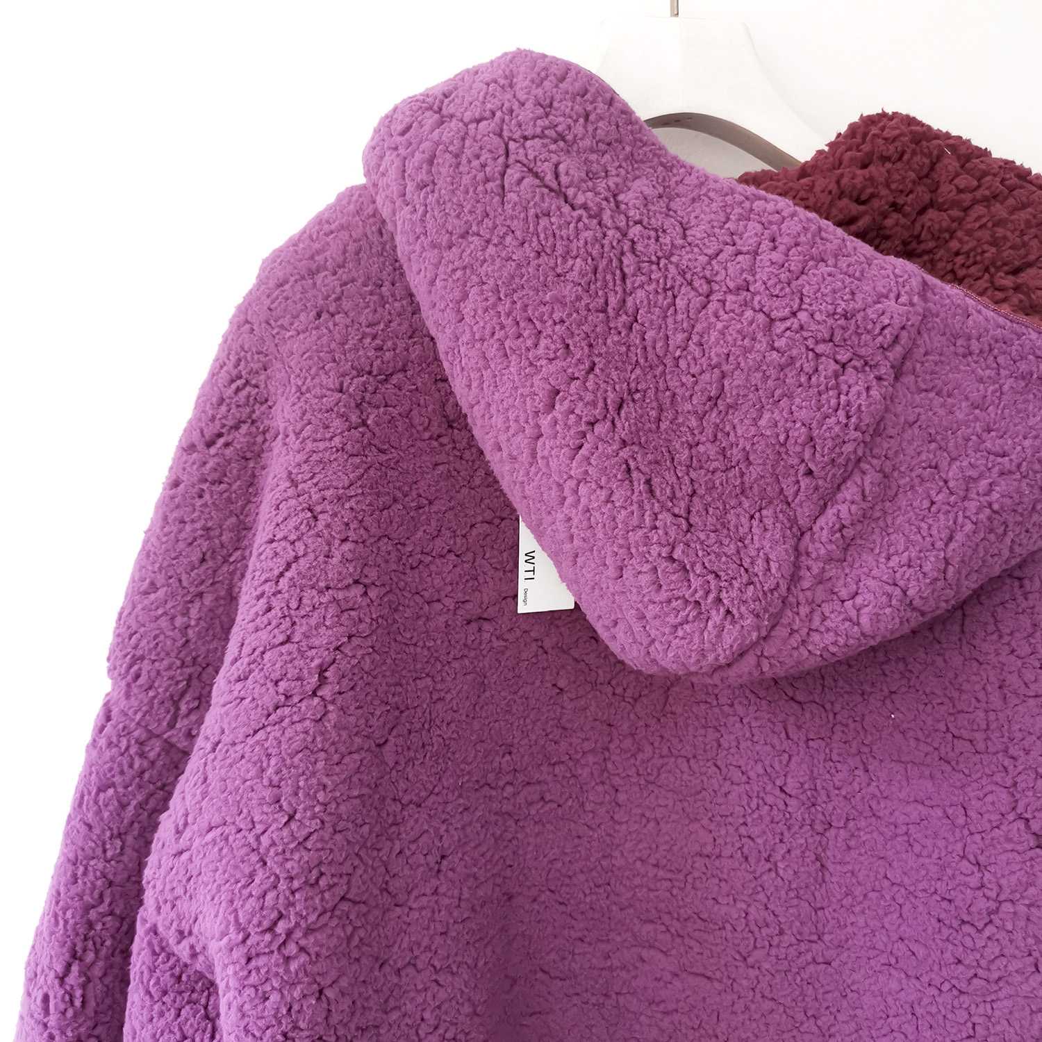 Chaqueta de Sudadera Grande y Suave Reversible
