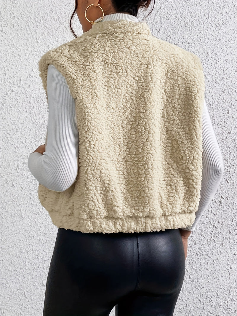 Chaleco ligero y suave para mujer con cremallera, ideal para el día a día