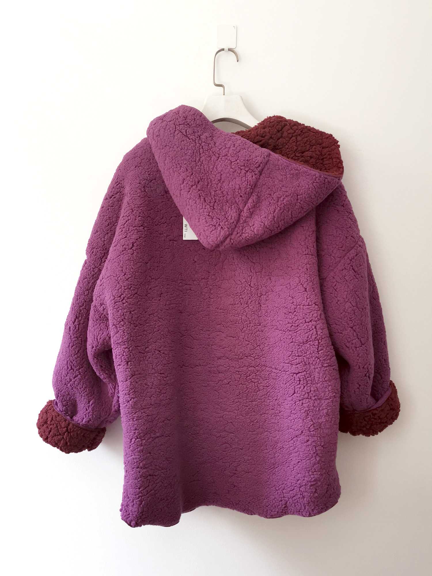 Chaqueta de Sudadera Grande y Suave Reversible