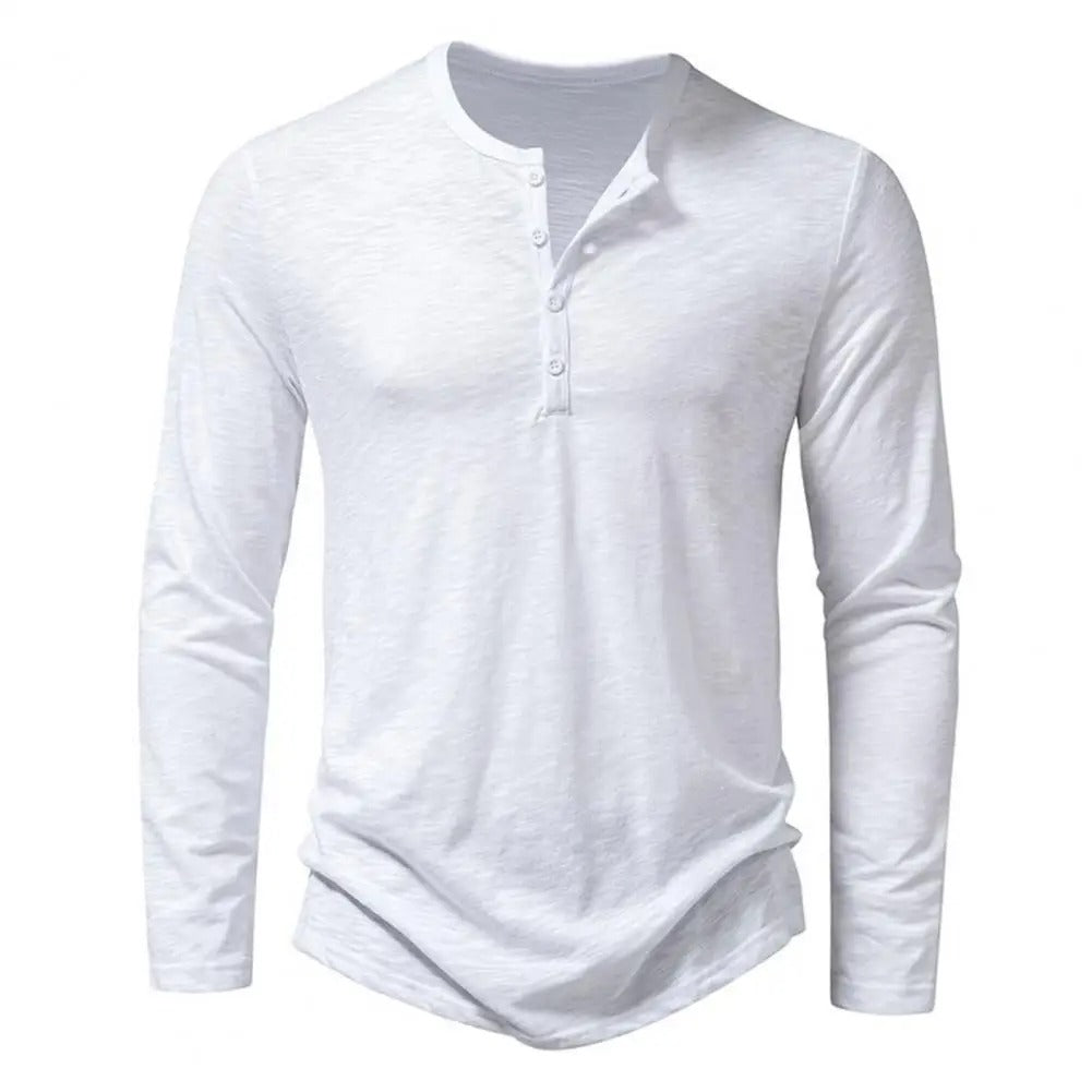 Camisa de manga larga para hombre con estilo casual y moderno