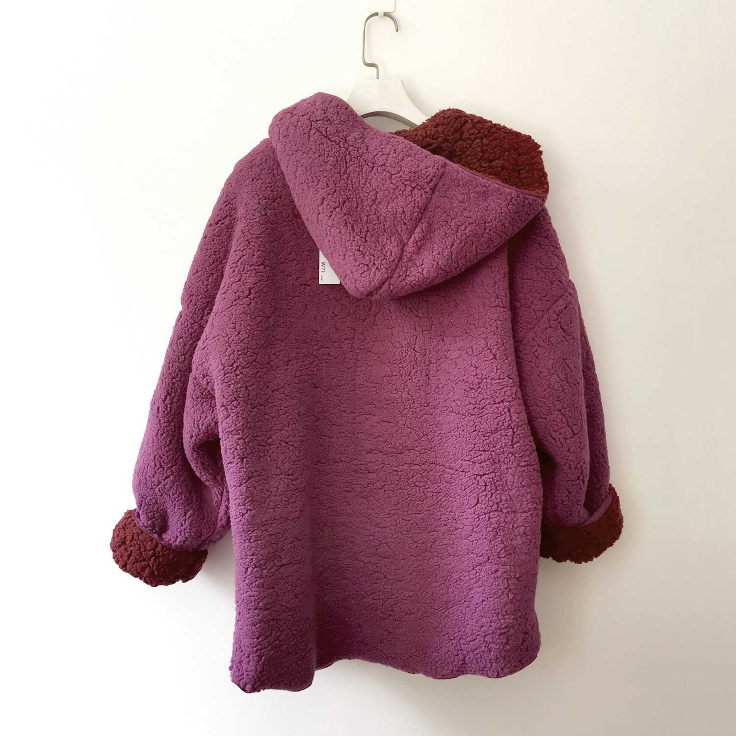Chaqueta de Sudadera Grande y Suave Reversible