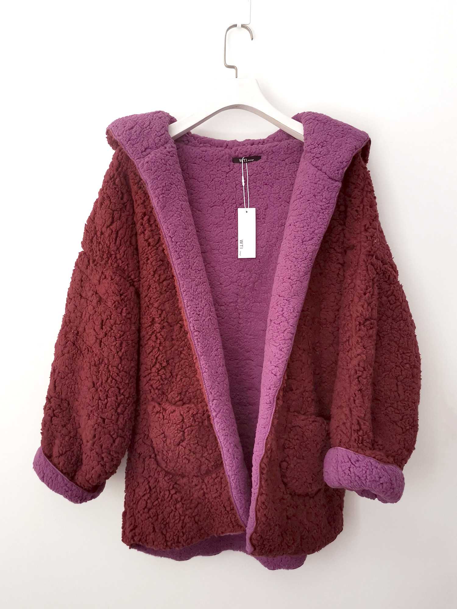Chaqueta de Sudadera Grande y Suave Reversible