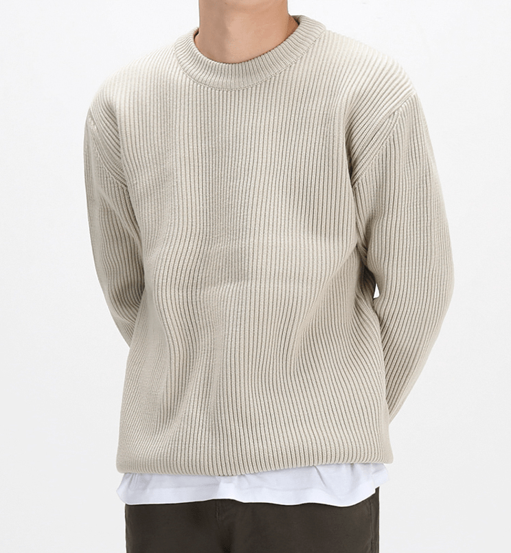 Suéter de Cuello Redondo para Hombres - Confortable y Elegante