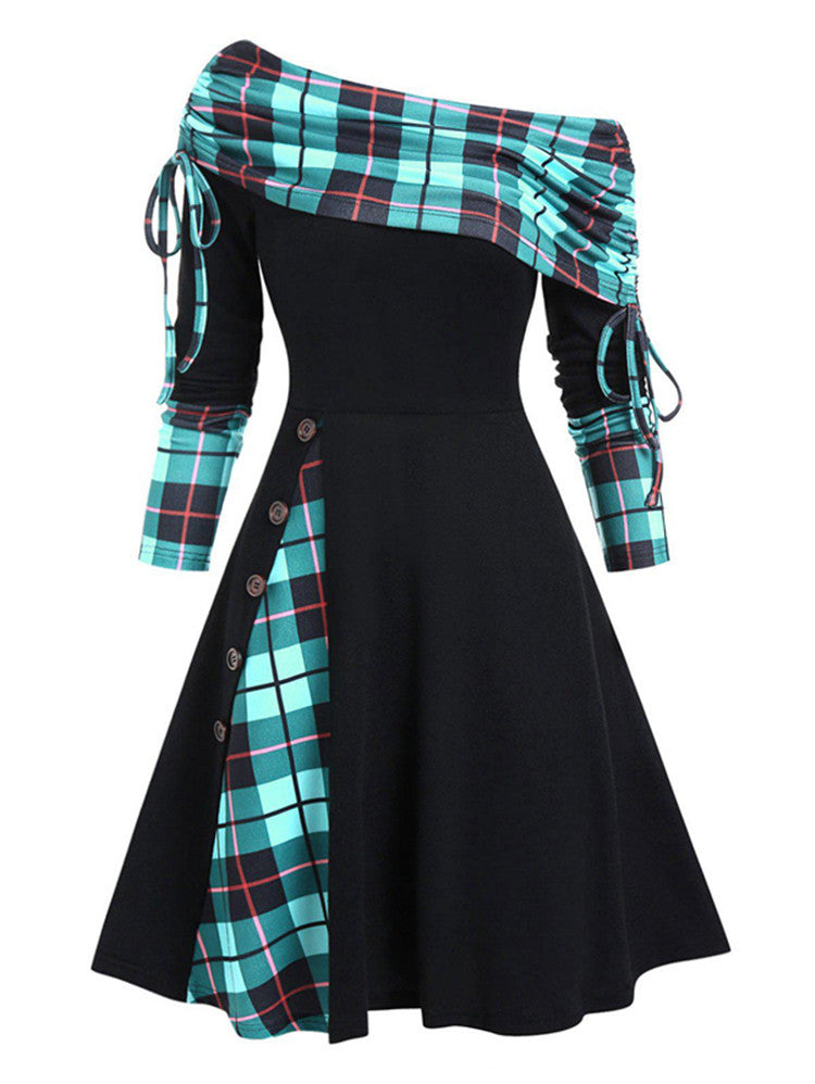 Vestido elegante con dobladillo ancho: estilo para la mujer moderna