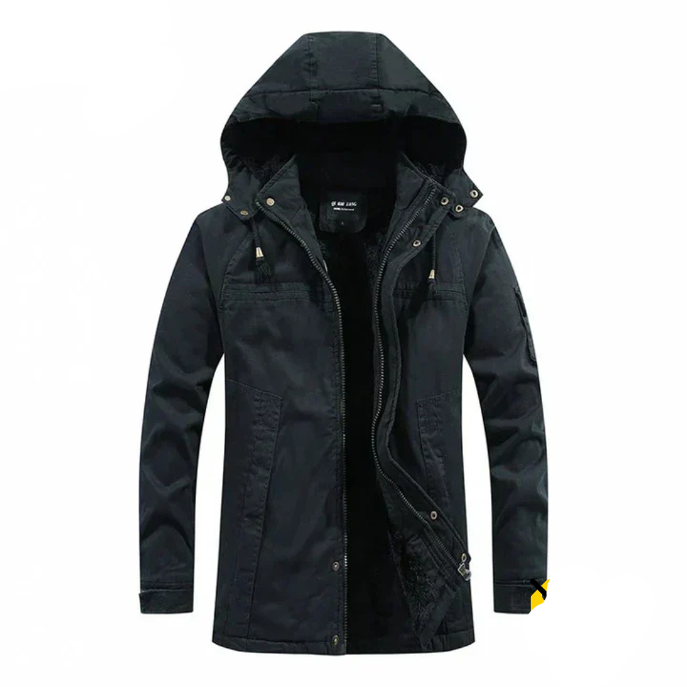 Chaqueta Moderna y Cálida para Hombre con Capucha Profunda - Perfecta para el Uso Diario