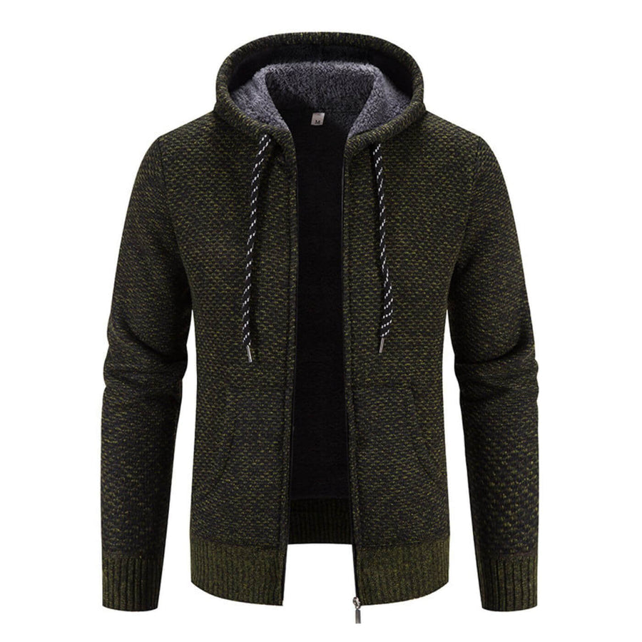 Chaqueta de invierno para hombre con capucha y estilo moderno