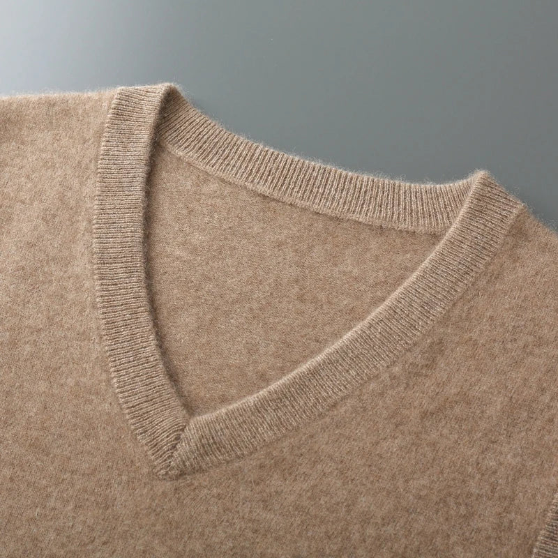 Chaleco sin mangas escote en V para mujer estilo moderno casual