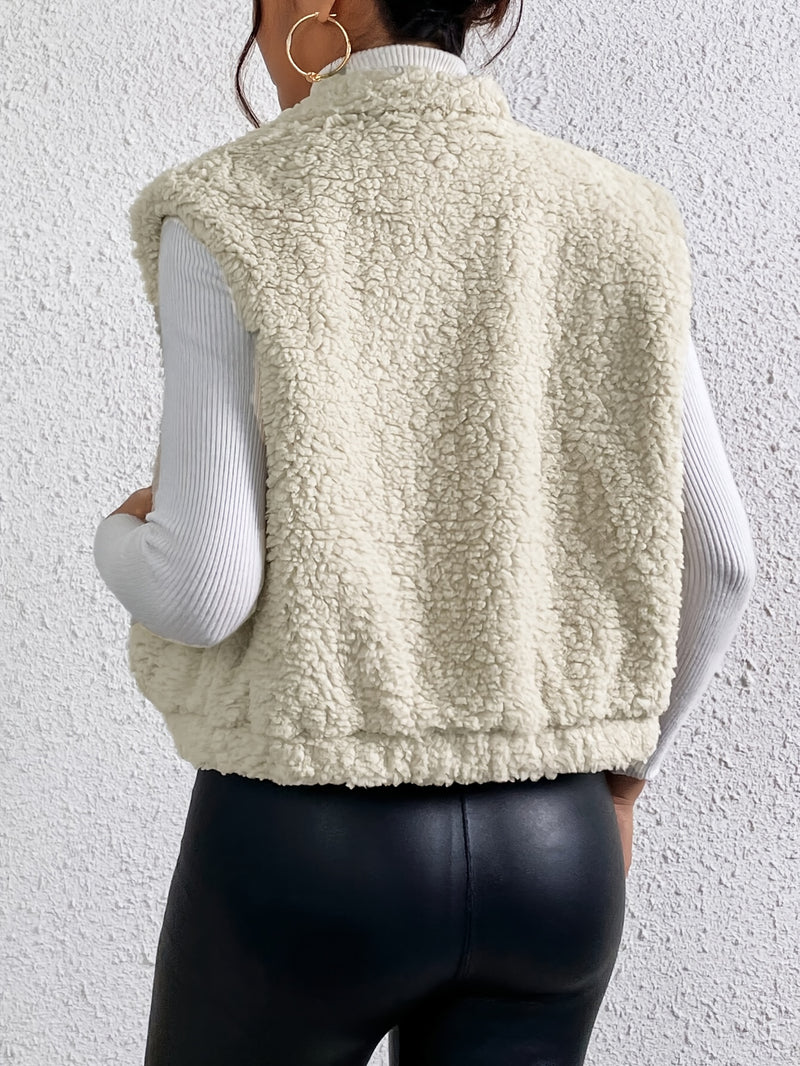 Chaleco ligero y suave para mujer con cremallera, ideal para el día a día