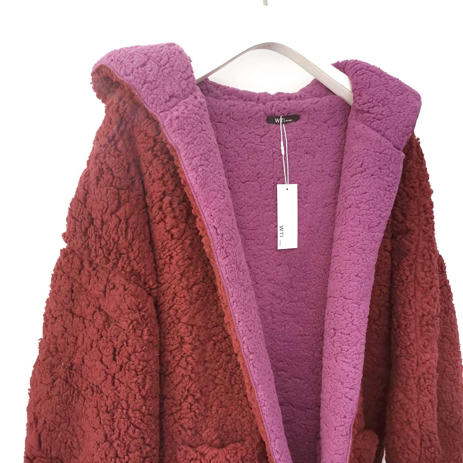 Chaqueta de Sudadera Grande y Suave Reversible