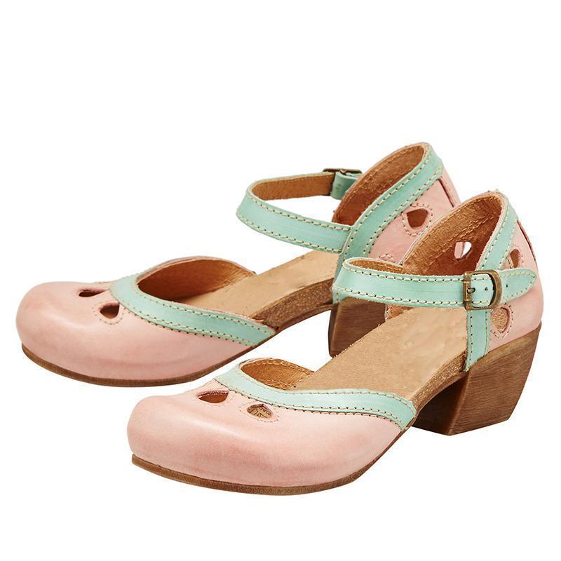 Sandalias Elegantes de Mujer con Tacón Bajo