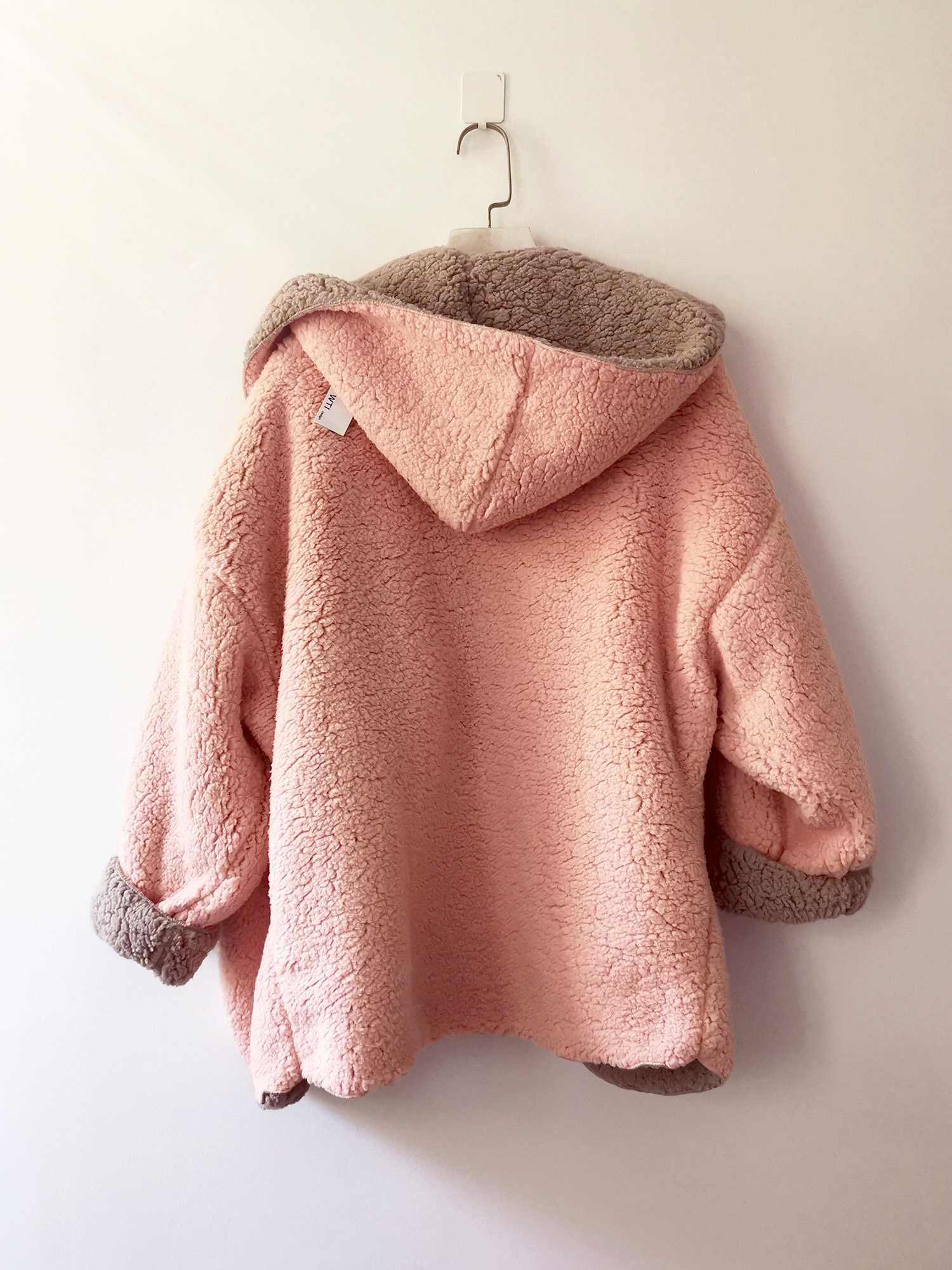 Chaqueta de Sudadera Grande y Suave Reversible