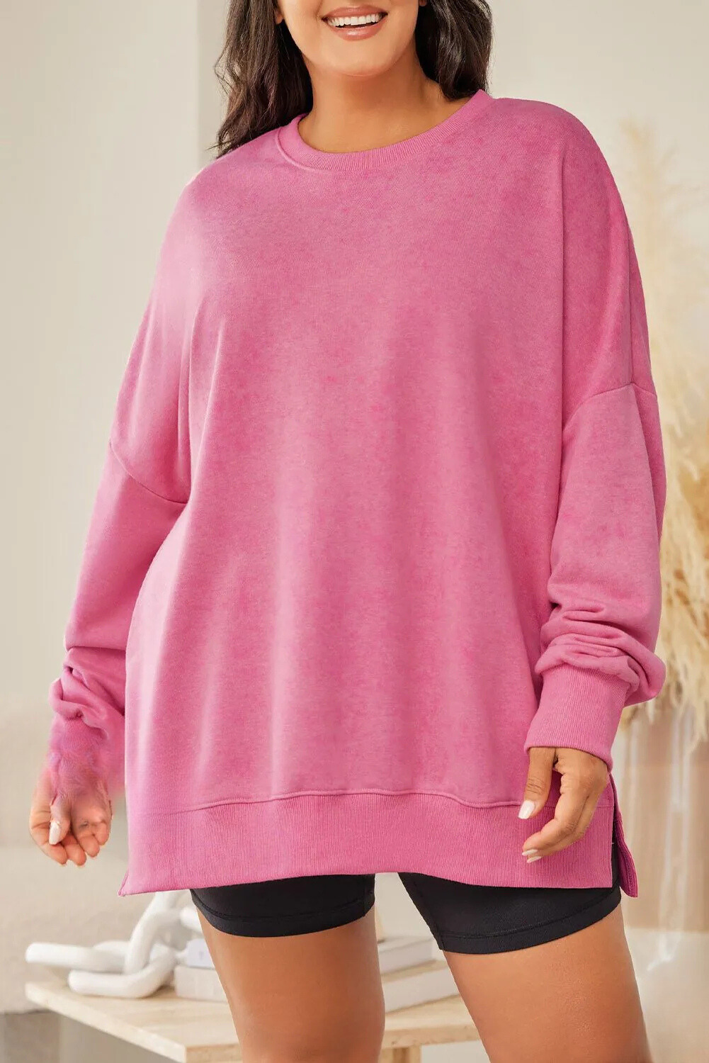 Sudadera para Mujer con Diseño Moderno y Abertura Lateral