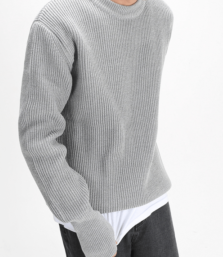 Suéter de Cuello Redondo para Hombres - Confortable y Elegante