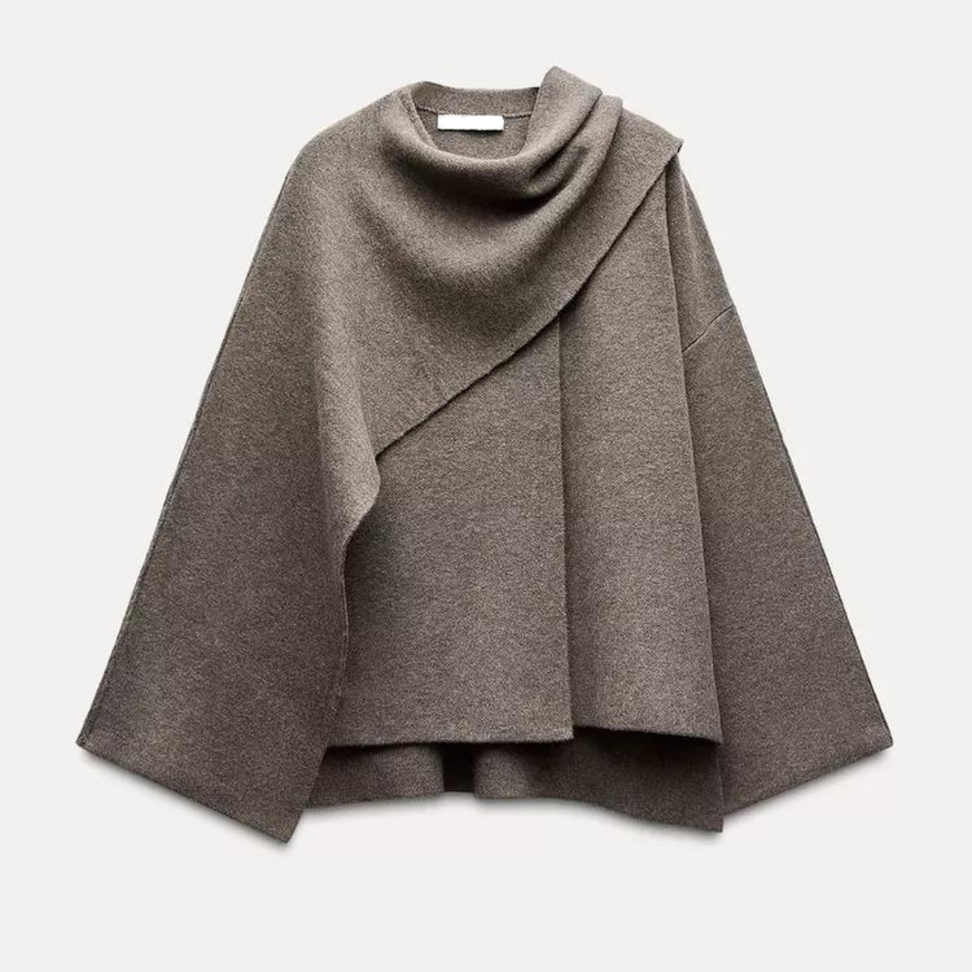 Abrigo Tipo Capa para Mujer – Moda Informal y Elegante