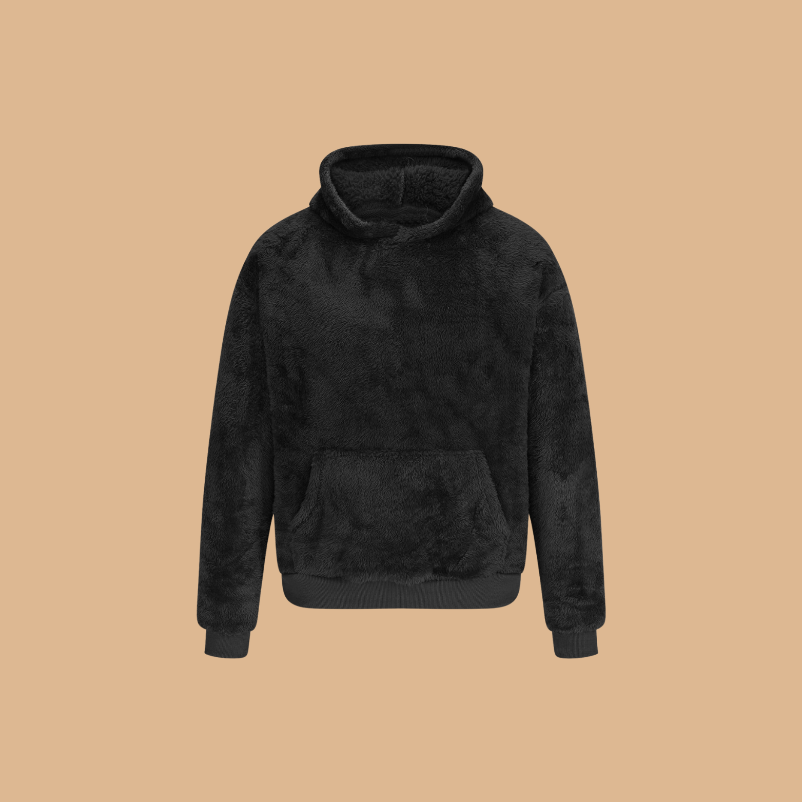 Sudadera Estilo Oso de Peluche con Bolsillo Grande y Diseño Moderno