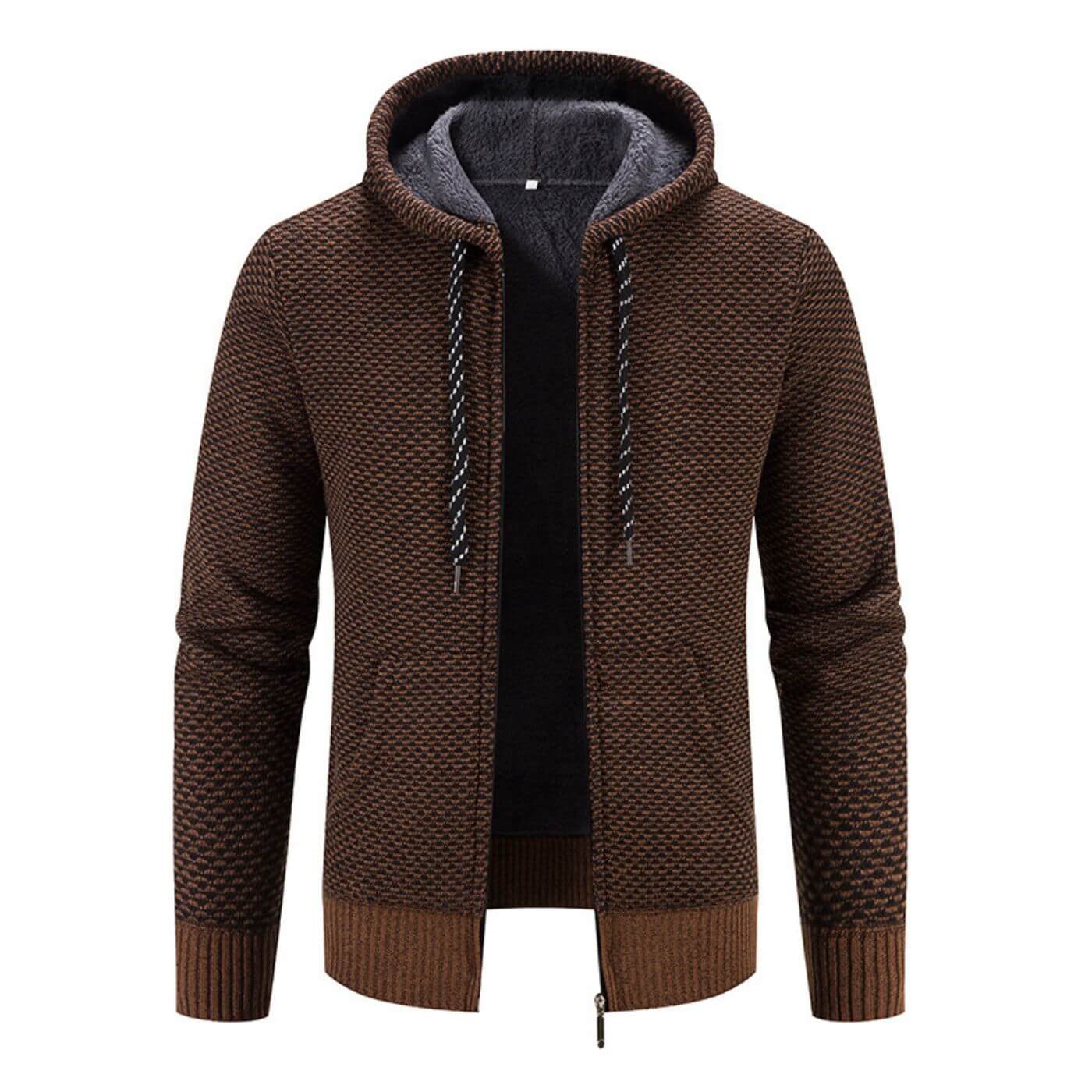 Chaqueta de invierno para hombre con capucha y estilo moderno