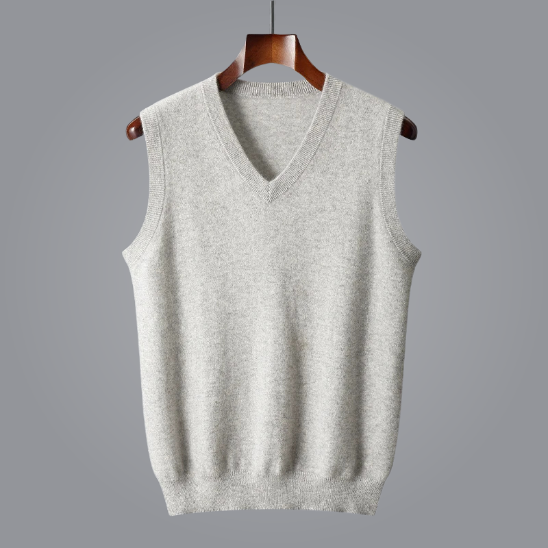 Chaleco sin mangas escote en V para mujer estilo moderno casual