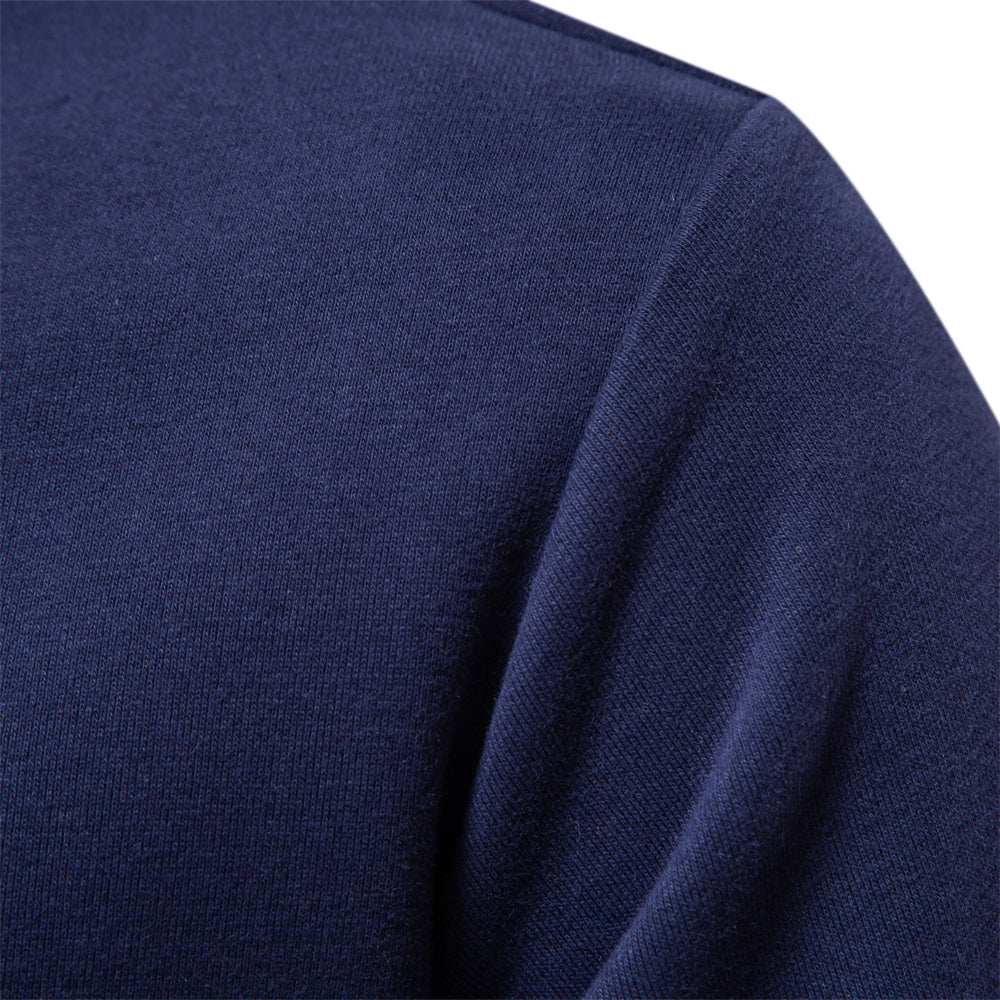 Suéter polo de manga larga para hombre elegante y casual ideal para uso diario