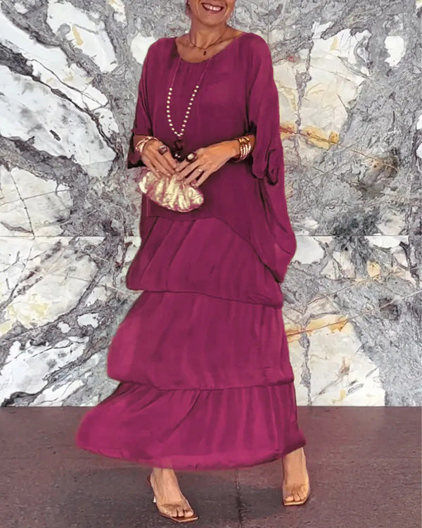 Vestido largo con diseño artístico y estilo original
