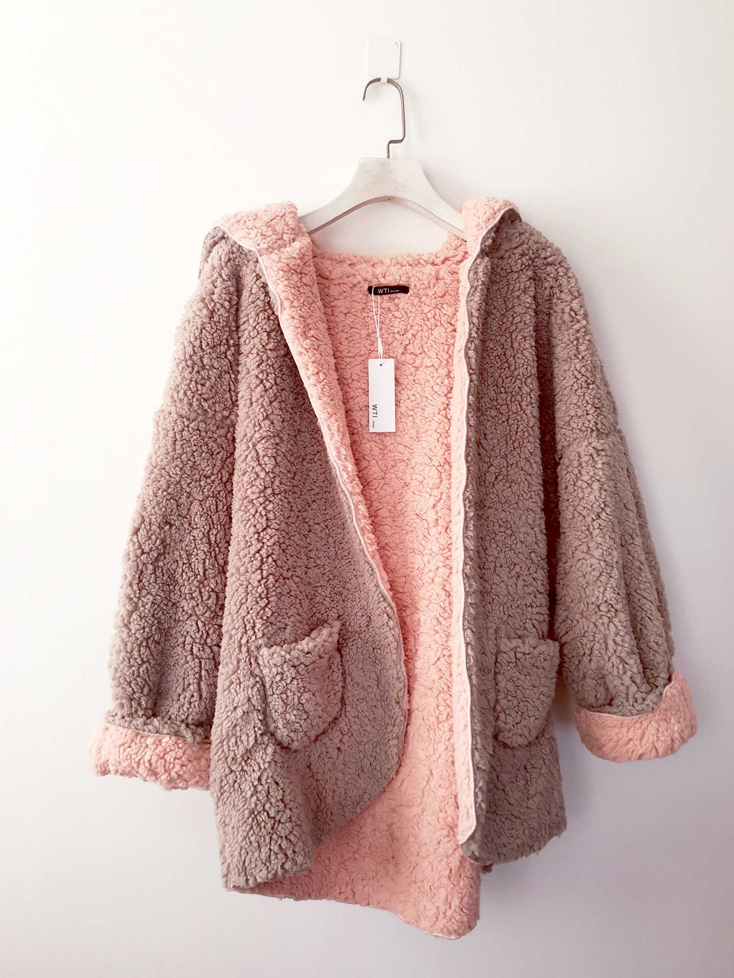 Chaqueta de Sudadera Grande y Suave Reversible