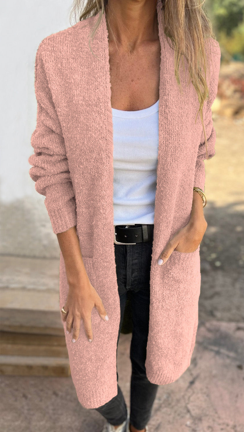 Cárdigan Ligero de Punto para Mujer - Elegante y Cómodo para Diario