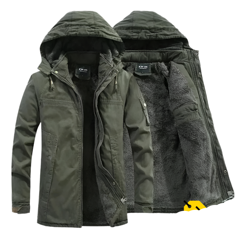 Chaqueta Moderna y Cálida para Hombre con Capucha Profunda - Perfecta para el Uso Diario