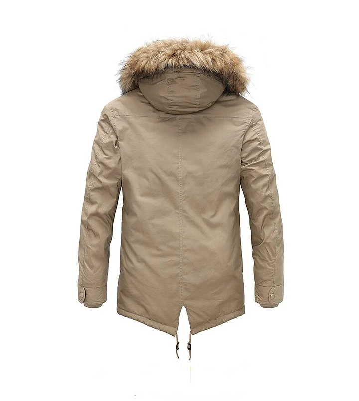 Chaqueta de Invierno para Hombre - Parka Gruesa con Capucha y Forro Desmontable | Abrigo Cálido | Chaqueta de Moda Oversize