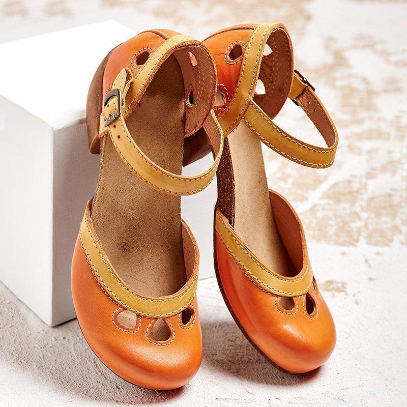 Sandalias Elegantes de Mujer con Tacón Bajo